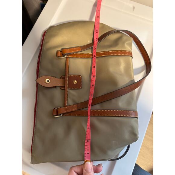 Dooney & Bourke Wayfarer Zip Tote Nylon w/ Vachetta Leather Trim - Picture 9 of 11